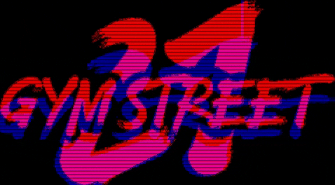 21GymStreet giphygifmaker logo retro 80s GIF