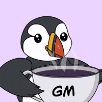 puffinsdotfun hot coffee kawaii drink GIF