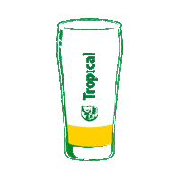 Palm Tree Beer Sticker by Cerveza Tropical