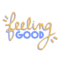 Happy Feel Good Sticker by Leaves and Clouds
