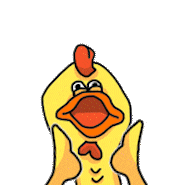 Gaga Chick Sticker
