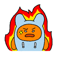 Mad Fire Sticker by TMON