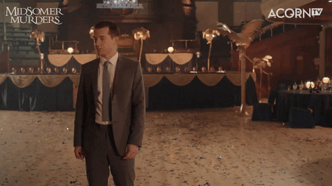 Midsomer Murders Reaction GIF by Acorn TV