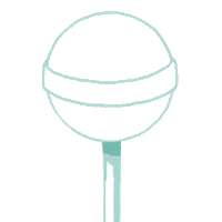 Light Blue Candy Sticker by Chupa Chups Japan