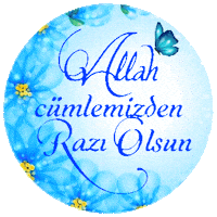 Blue Flowers Love Sticker