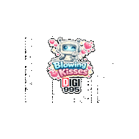 Cartoon Character Hearts Sticker by Digi 995