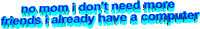 computer no mom Sticker by AnimatedText