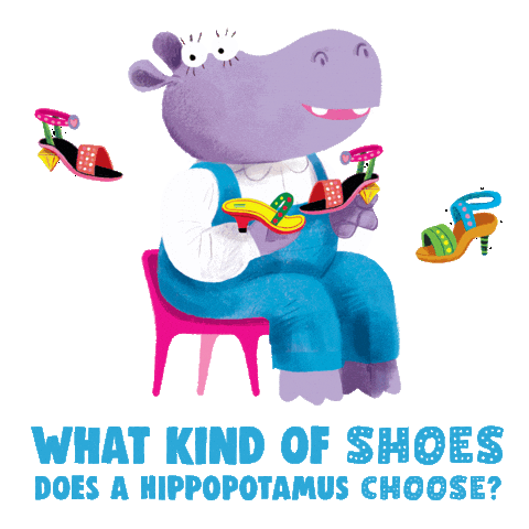 Hippo Parade Sticker by PenguinKids