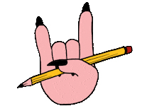 Sassy Rock On Sticker by FabulousPlanning