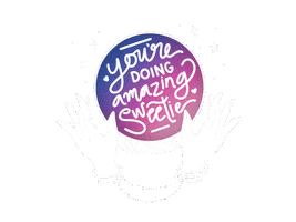 lunadesignco amazing message tarot cosmic Sticker