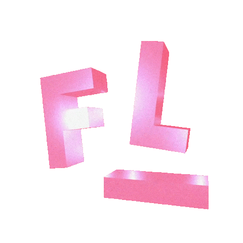 FirstLadyAgency logo pink 3d 3d animation Sticker