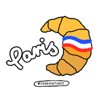 ivoadventures travel france paris trip Sticker
