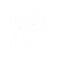LetteringLaura love with love hand made made with love Sticker