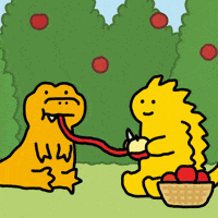 Hungry Apple GIF by Joguman Studio