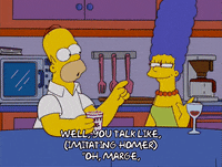 homer simpson drinking GIF