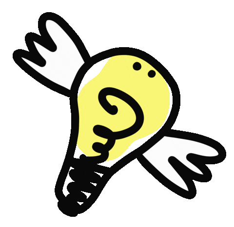 Illustration Flying Sticker