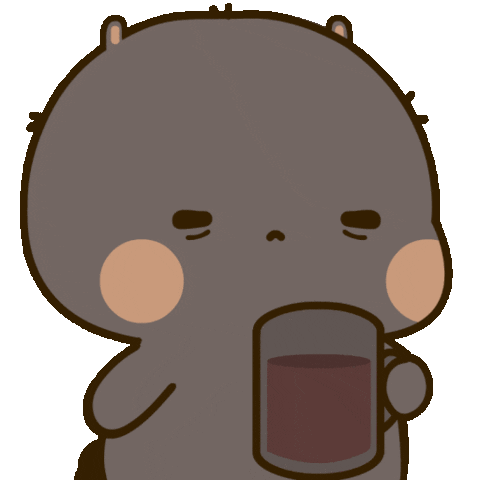 Buntoki coffee instagram bunny sip Sticker