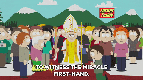 pope benedict GIF by South Park 