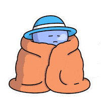 Stay Warm Sticker by Kudai
