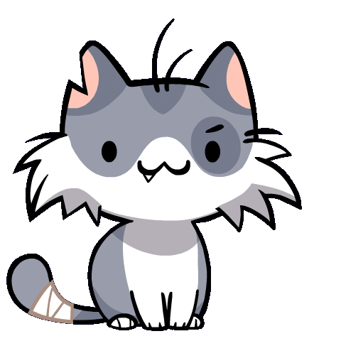 Confused Cat Sticker by Mino Games