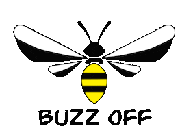 Jenn4387 fly bee off buzz Sticker