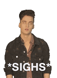 sighs whatever Sticker by Dylan Brady