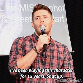 aborddelimpala shut up dean winchester jensen ackles aborddelimpala GIF