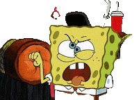 Spongebob Mocking Sticker by Alissandra