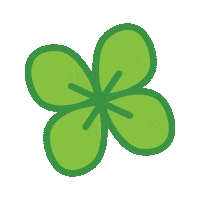 Four Leaf Plant Sticker by Otah & Friends