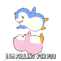 I Love You Couple Sticker by Pudgy Penguins