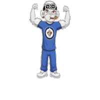 Blue White W Sticker by Zhot