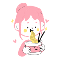Food Girl Sticker
