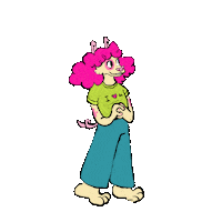 Furry Sticker by Rhubarb