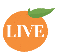 Orange Fruit Sticker by Ateliercologne