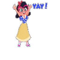 Happy Snow White Sticker by Cool School