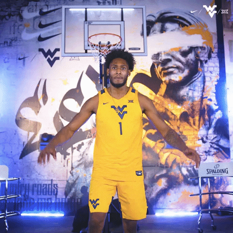 College Basketball Mountaineers GIF by WVU Sports