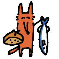 Fox 魚 Sticker