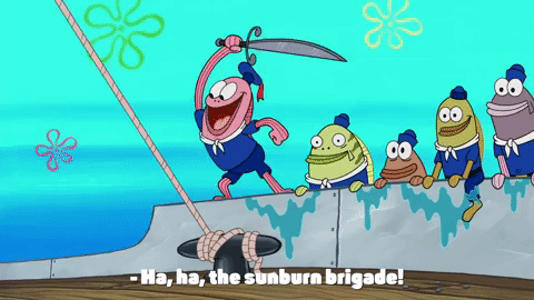Season 9 Sunburn GIF by SpongeBob SquarePants