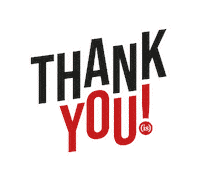 Thanks Thank You Sticker by IS Creative