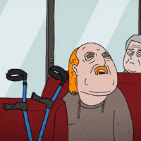 Aanenmatig bus animatie tekenfilm grappig GIF