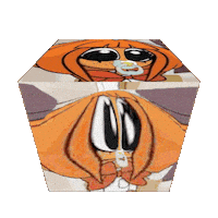 Cube Ongezellig Sticker