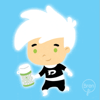flying danny phantom GIF by Brenfi