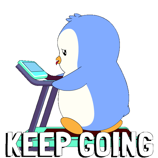 You Can Do It Sticker by Pudgy Penguins