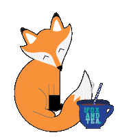 Fox Tea Sticker by Bottega42