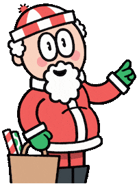 Christmas Santa Sticker by T. L. McBeth