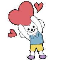 In Love Dog Sticker