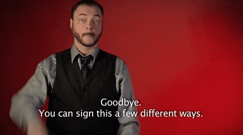 sign language goodbye GIF by Sign with Robert