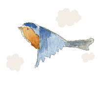 Illustration Bird Sticker