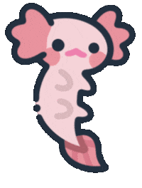 eveoart axolotl minecraft axolotl axolotld youve just been axolotld Sticker