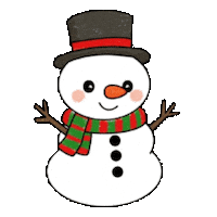 Winter Snowman Sticker